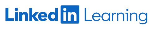 LinkedIn Learning logo in blue font